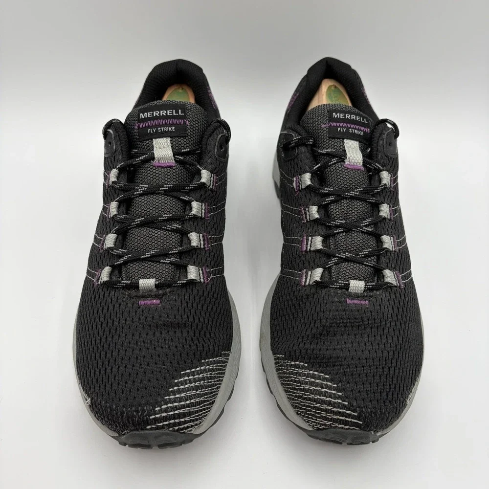 Merrell Fly Strike GORE-TEX Womens 9.5 Trail Running Shoes Black Waterproof GTX